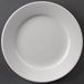 Olympia Athena Hotelware Witte Borden met Brede Rand, 12 Stuks, Diameter 165 mm / 6 1/2 inch, Professionele Kwaliteit