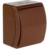 Koala Interrupteur unipolaire étanche marron IP44