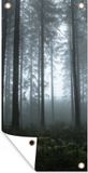 Merkloos / Sans marque GreatGardenPosters B.V. Tuinposter 30x60 cm - Bos - Mist