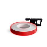 4R Quattroerre.it Reflecterende plakstrip, ideaal voor motorvelgen, verbetert de zichtbaarheid, met applicator, duurzaam en robuust, rood, 7 mm x 6 m
