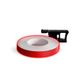 4R Quattroerre.it Reflecterende plakstrip, ideaal voor motorvelgen, verbetert de zichtbaarheid, met applicator, duurzaam en robuust, rood, 7 mm x 6 m