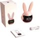 Réveil enfant avec lumière LED, petite taille, design joyeux de lapin