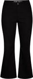 Miss Etam Plus Miss Etam Dames Broek flared ELISE - Plus Size 50 Zwart Katoen