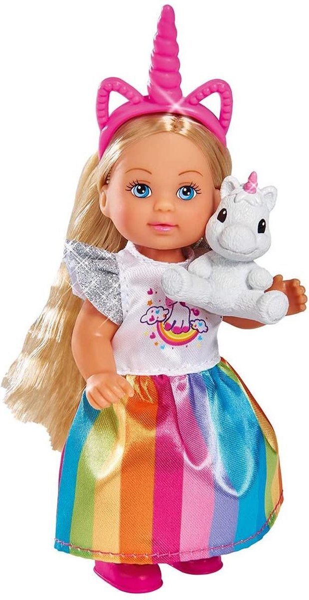 simba Evi Love - Little Unicorn - minipop - 12 cm - vanaf 3 jaar