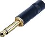 Rean AV NYS224BG Jackplug 6.35 mm Stekker, droit Nombre de pôles : 2 Mono Noir, Or 1 pièce(s)