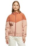 Urban Classics Arrow Windbreaker jacket - M - Oranje/Roze