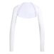adidas dames Power Essentials Workout Contour Shrug Shirt, white, S