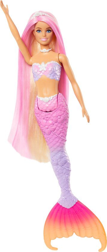Barbie A Touch of Magic Zeemeermin Pop - Suikerspinroze - 3+ jaar