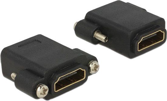 Delock HDMI (v) - HDMI (v) koppelstuk / inbouw - versie 1.3 (Full HD 1080p) zwart