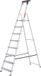 Baulich Huishoudtrap Aluminium - 8 treden met plateau