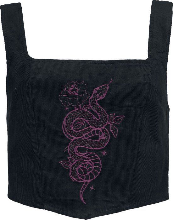 Killstar Withered Garden - Snakeheart Corset Dames Korset - zwart/paars - XXL