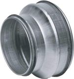 R VENT SRCDS150 125 verloop voor rond luchtkanaal 150 125mm Duroplast Grijs