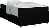 vidaXL Bedframe Zwart Stof 120 x 200 cm