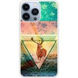 Apple Bedrukt siliconen hoesje compatibel met iPhone 13 Pro Cerf swag