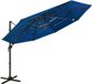 Maison Exclusive Parasol avec mât en aluminium, 4 couches, bleu azur, 3x3 mètres