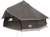 vidaXL Tipi Tent 10-persoons Bruin Grijs Polyester en Staal