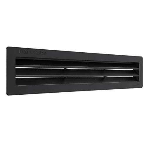 La Ventilation P30306N Ventilatierooster rechthoekig zwart kunststof 305 x 60 mm