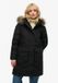 Superdry EVEREST FAUX FUR PARKA JACKET Dames Jas - Zwart - Maat S