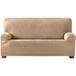ECOMMERC3 Elastische jacquard-bankhoes, 2-zits, universele pasvorm en ademend, beige, slijtvast, antislip design met elastische band