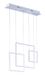 Trio Leuchten LED hanglamp Tucson 372610331, metaal, mat wit, 26 watt, schakelaar dimmer