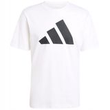 adidas T-shirt Heren - Wit - Polyester - Maat L
