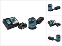 Makita DBO 180 RF1 accu excentrische schuurmachine 18 V 125 mm + 1x accu 3,0 Ah + oplader