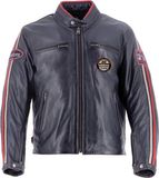 Helstons Ace 10 Years Leren Jas Blauw/Rood 2XL