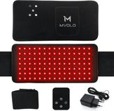 Mvolo® Draagbare Infrarood Rugband – Red Light Therapy - Rood Licht Therapie – Tegen Rugpijn – Draadloos – Infrarood
