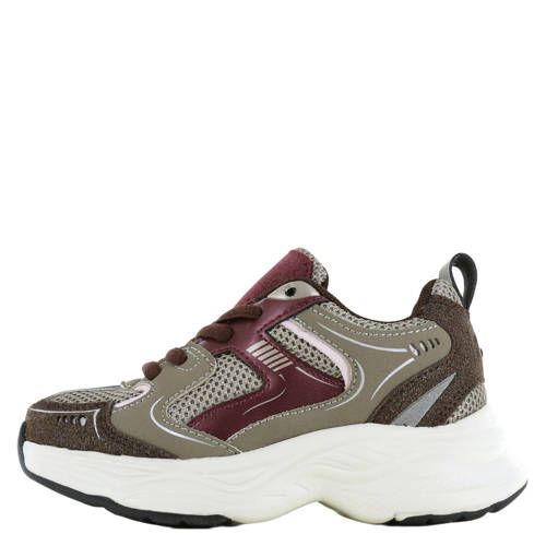 Go Banana's chunky sneakers - kaki/donkerrood