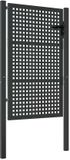 vidaXL Tuinpoort Antraciet Staal 100x150 cm