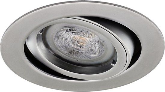 Philips LED inbouwspot Izak - Rond Chroom - Extra Warm Wit - Dimbaar - 5W