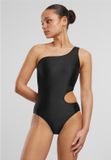 Urban Classics Ladies Asymmetric Cut Out Swimmsuit Zwart M