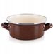 Orion Poêle en Émail Marron 18,5 cm - 1,6 L - Convient pour Induction