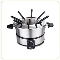 Little Balance 8500 Premium elektrisch fondue-apparaat met caquelon, inductie, 8 personen, roestvrij staal