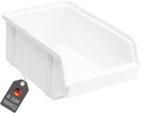 Boîte de rangement en plastique blanc 60 x 100 x 150 mm