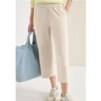 cecil 3/4 High Waist broek met wijde pijpen in Loose Fit
