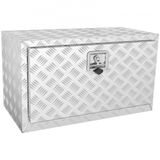 VEVOR Onderbouw vrachtwagenbox, 760 x 430 x 460 mm pick-up opbergbox, aluminium gereedschapskist met slot en sleutels, waterdichte aanhangergereedschapskist voor vrachtwagens, bestelwagens, aanhangwagens, enz. Zilver