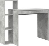 vidaXL Bureau Beton Grijs Bewerkt Hout 100 x 40 x 90 cm