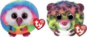 TY - Peluche - Teeny Puffies - Owel Hibou & Dotty Léopard
