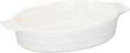 Merkloos Premium Céramique Blanc Plat à four ovale | 1,5 Litre | 31x18,5x6cm