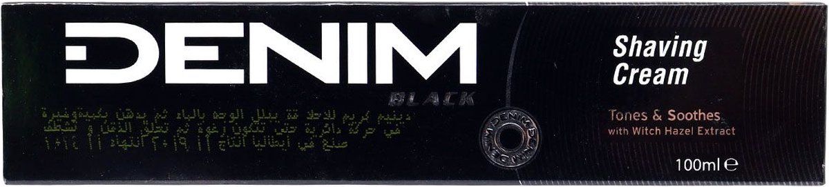 Denim Black Shaving Cream - 100 ml | 7640142778370