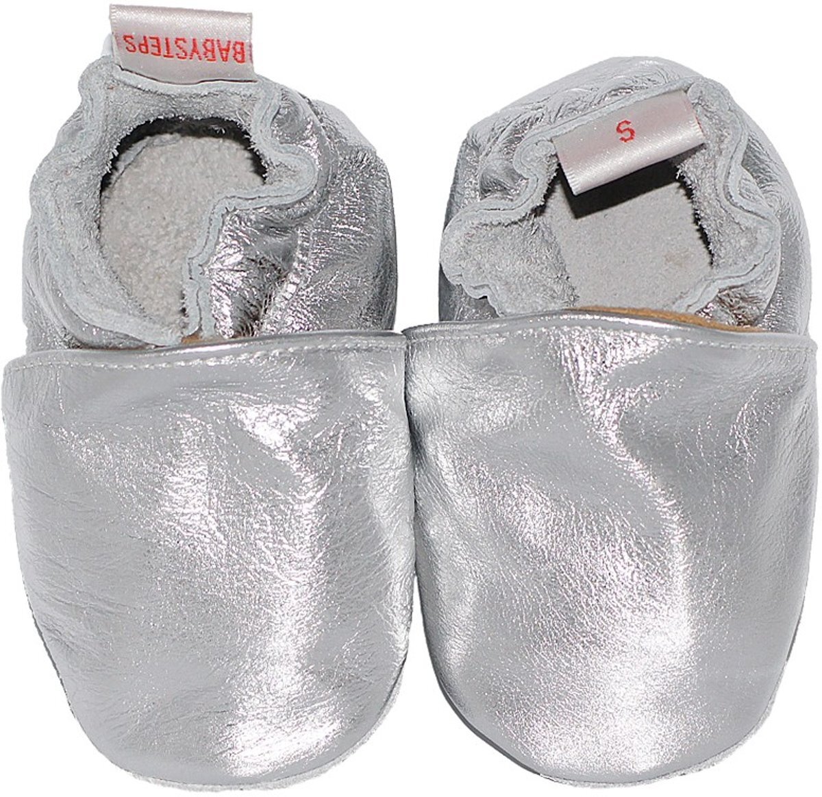 Babysteps slofjes Plain Silver Large zilver