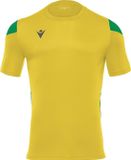 Macron Polis Chemise Manches Courtes Homme - Jaune / Vert | Taille : M