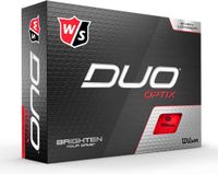 Wilson Staff DUO Soft+ Optix Golfballen - Mat Rood - 12 Stuks