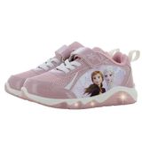 Leomil Frozen - Schoenen voor meisjes met lichtjes - Anna en Elsa sneakers voor kinderen met klittenband - Lichtgevende kindersneaker - Maat 30 - Paars