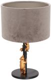 Anne Lighting tafellamp Animaux - zwart - metaal - 20 cm - E27 fitting - 8234ZW