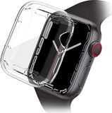 Merkloos / Sans marque Apple Watch Case Full Protect TPU Transparant Geschikt voor Apple Watch 7/8/9 45MM