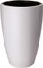 Form Plastic Plantenpot/bloempot Gobi - kunststof - wit - D40 x H58 cm - met binnenpot - rond