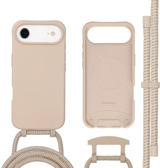 imoshion Hoesje - Geschikt voor iPhone Air - Color Backcover met afneembaar koord geschikt voor MagSafe - Nude