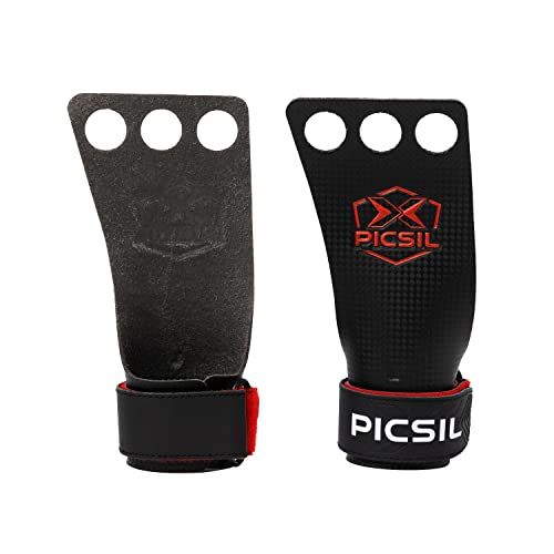PICSIL RX Carbon Grips - Cross Training, Weightlifting, Gymnastics - XL
